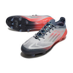 Adidas F50 Elite White, Gray, and Orange Pack Firm Ground FG Football Boot