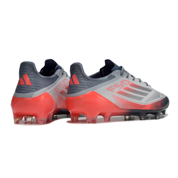 Adidas F50 Elite White, Gray, and Orange Pack Firm Ground FG Football Boot