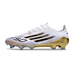 Adidas F50 Elite White and Gold Pack Firm Ground FG Football Boot