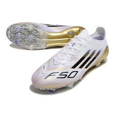 Adidas F50 Elite White and Gold Pack Firm Ground FG Football Boot