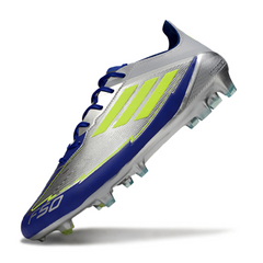 Adidas F50 Elite Messi Grey and Blue Firm Ground FG Football Boot