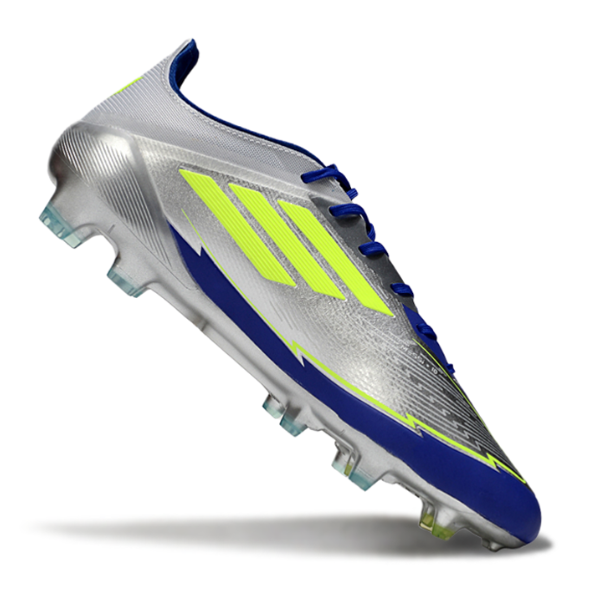 Adidas F50 Elite Messi Grey and Blue Firm Ground FG Football Boot
