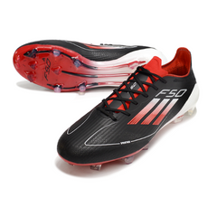 Adidas F50 Elite Black, White, and Red Firm Ground FG Football Boot