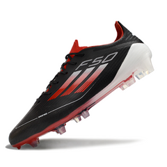 Adidas F50 Elite Black, White, and Red Firm Ground FG Football Boot