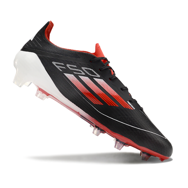 Adidas F50 Elite Black, White, and Red Firm Ground FG Football Boot