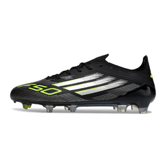 Adidas F50 Elite Black, White, and Green FG Football Boot