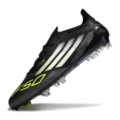 Adidas F50 Elite Black, White, and Green FG Football Boot