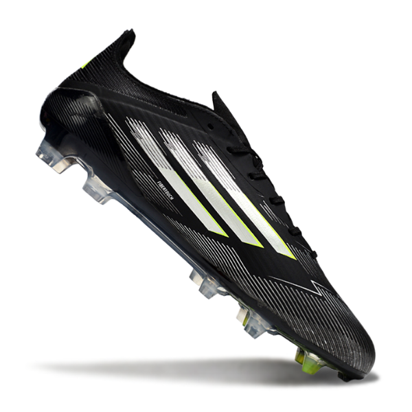 Adidas F50 Elite Black, White, and Green FG Football Boot