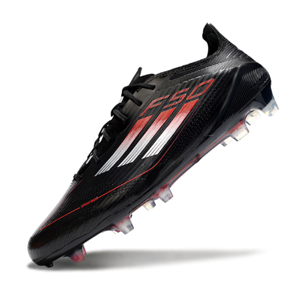 Adidas F50 Elite Black, White and Red Firm Ground FG Football Boot
