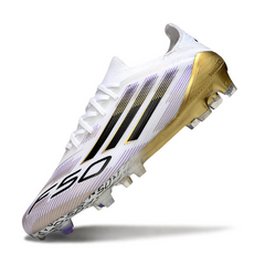 Adidas F50 Primeknit Elite White and Gold Pack Firm Ground FG Football Boot