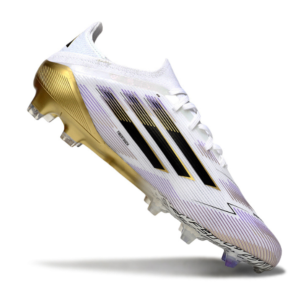 Adidas F50 Primeknit Elite White and Gold Pack Firm Ground FG Football Boot