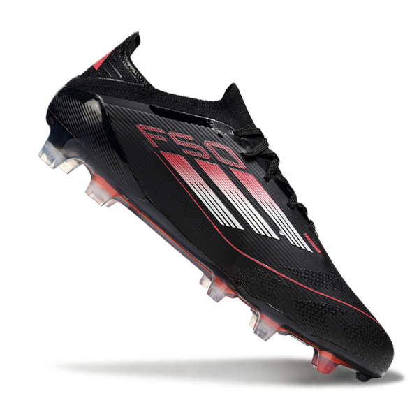 Adidas F50 Primeknit Elite Black, White, Red Firm Ground FG Football Boot