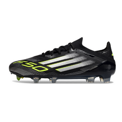 Adidas F50 Primeknit Elite Black, White, and Green FG Football Boot