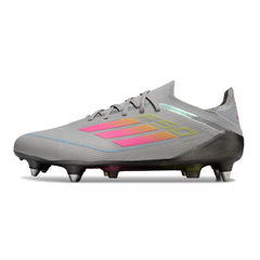 Adidas F50 Primeknit Elite Mixed Studs SG Gray, Yellow and Pink Football Boot