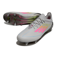 Adidas F50 Primeknit Elite Mixed Studs SG Gray, Yellow and Pink Football Boot