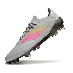 Adidas F50 Primeknit Elite Mixed Studs SG Gray, Yellow and Pink Football Boot