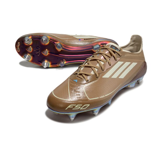 Adidas F50 Primeknit Elite Mixed Studs SG Messi Brown Pack Football Boot