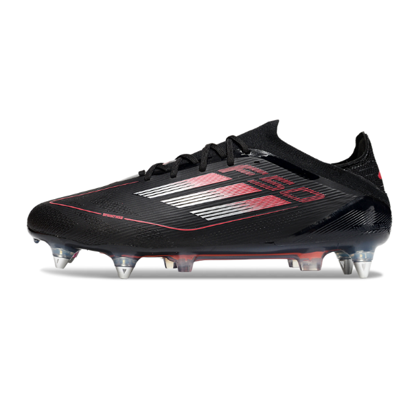 Adidas F50 Primeknit Elite Mixed Studs SG Black, White and Red Football Boot