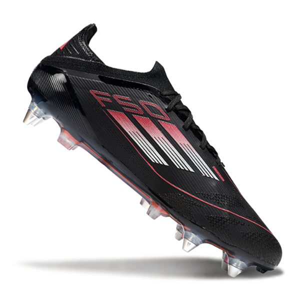 Adidas F50 Primeknit Elite Mixed Studs SG Black, White and Red Football Boot
