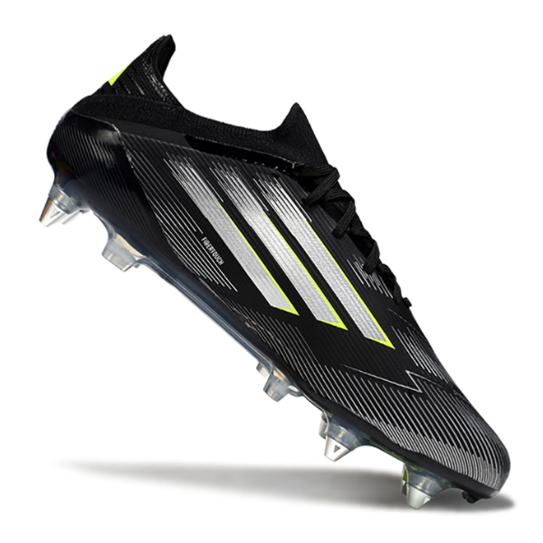 Adidas F50 Primeknit Elite Mixed Studs SG Black, White and Green Football Boot