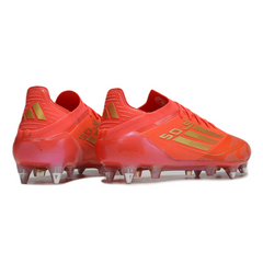 Adidas F50 Primeknit Elite Mixed Studs SG Red and Yellow Football Boot