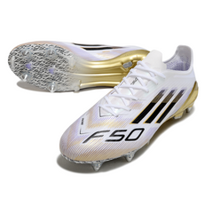 Adidas F50 Elite Mixed Studs SG Fast White and Golden Pack Football Boot