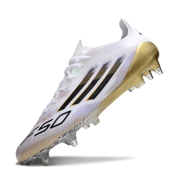 Adidas F50 Elite Mixed Studs SG Fast White and Golden Pack Football Boot