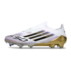 Adidas F50 Elite White and Gold Pack Firm Ground FG Football Boot