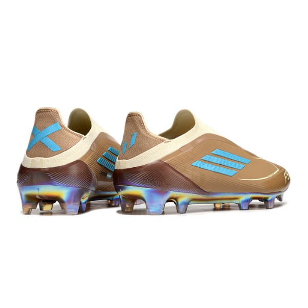 Adidas F50 Elite Messi Brown and Light Blue Pack Firm Ground FG Football Boot