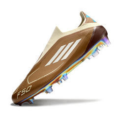 Adidas F50 Elite Messi Brown and Light Blue Pack Firm Ground FG Football Boot