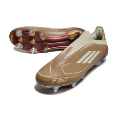Adidas F50 Laceless Elite Mixed Studs SG Messi Brown Pack Football Boot