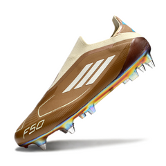 Adidas F50 Laceless Elite Mixed Studs SG Messi Brown Pack Football Boot