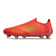 Adidas F50 Laceless Elite Mixed Studs SG Red and Yellow Football Boot