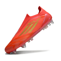Adidas F50 Laceless Elite Mixed Studs SG Red and Yellow Football Boot
