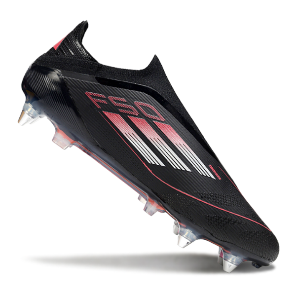 Adidas F50 Laceless Elite Mixed Studs SG Black, White and Red Football Boot