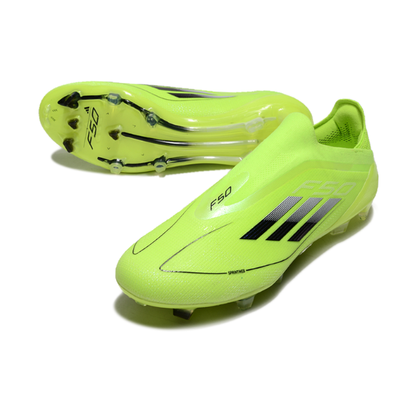 Adidas F50 Elite Laceless Light Green Firm Ground FG Football Boot Adidas F50 Elite Laceless Light Green Firm Ground FG Football Boot