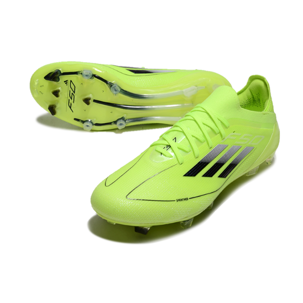 Adidas F50 Primeknit Elite Green and Black Pack Firm Ground FG Football Boot