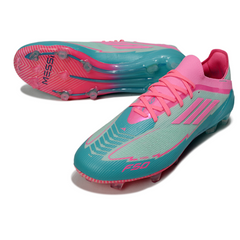 Adidas F50 Primeknit Elite Light Blue and Pink Messi Firm Ground FG Football Boot