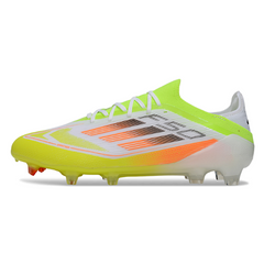 Adidas F50 Primeknit Elite White and Green Pack Firm Ground FG Football Boot