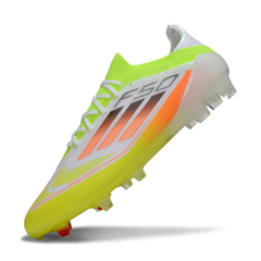 Adidas F50 Primeknit Elite White and Green Pack Firm Ground FG Football Boot