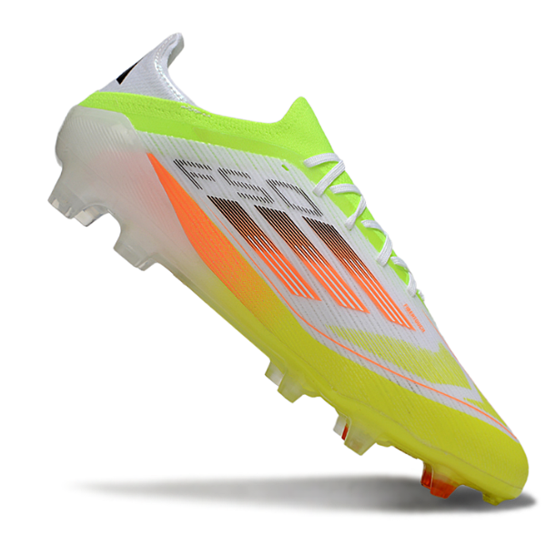 Adidas F50 Primeknit Elite White and Green Pack Firm Ground FG Football Boot