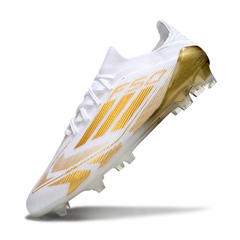 Adidas F50 Primeknit Elite White and Gold Pack Firm Ground FG Football Boot