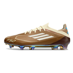 Adidas F50 Primeknit Elite Messi Brown White Light Blue Pack Firm Ground FG Football Boot
