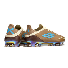 Adidas F50 Primeknit Elite Messi Brown White Light Blue Pack Firm Ground FG Football Boot