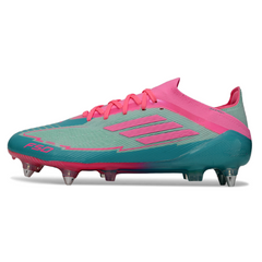 Adidas F50 Primeknit Elite Mixed Studs SG Light Blue and Pink Football Boot