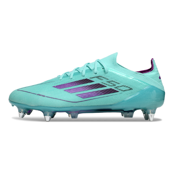 Adidas F50 Primeknit Elite Mixed Studs SG Light Blue and Pink Football Boot