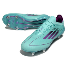 Adidas F50 Primeknit Elite Mixed Studs SG Light Blue and Pink Football Boot