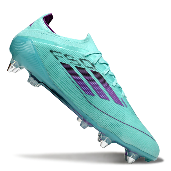Adidas F50 Primeknit Elite Mixed Studs SG Light Blue and Pink Football Boot