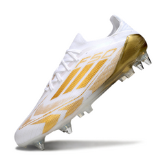 Adidas F50 Primeknit Elite Mixed Studs SG White and Golden Football Boot