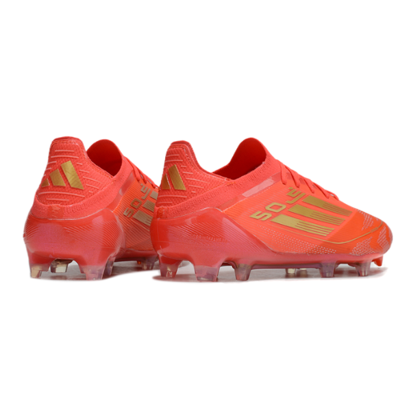 Adidas F50 Primeknit Elite Red and Yellow Firm Ground FG Football Boot